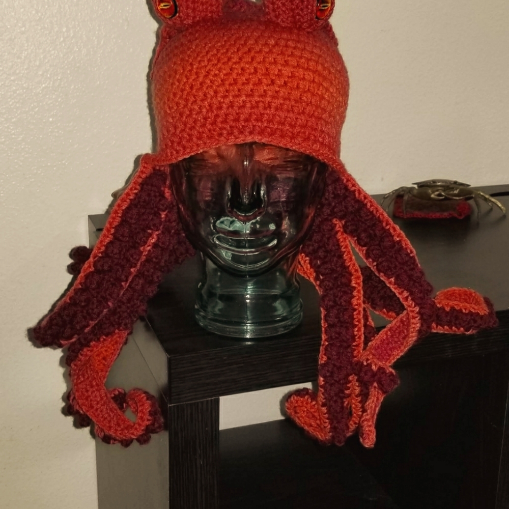 Handmade Octo beanie.